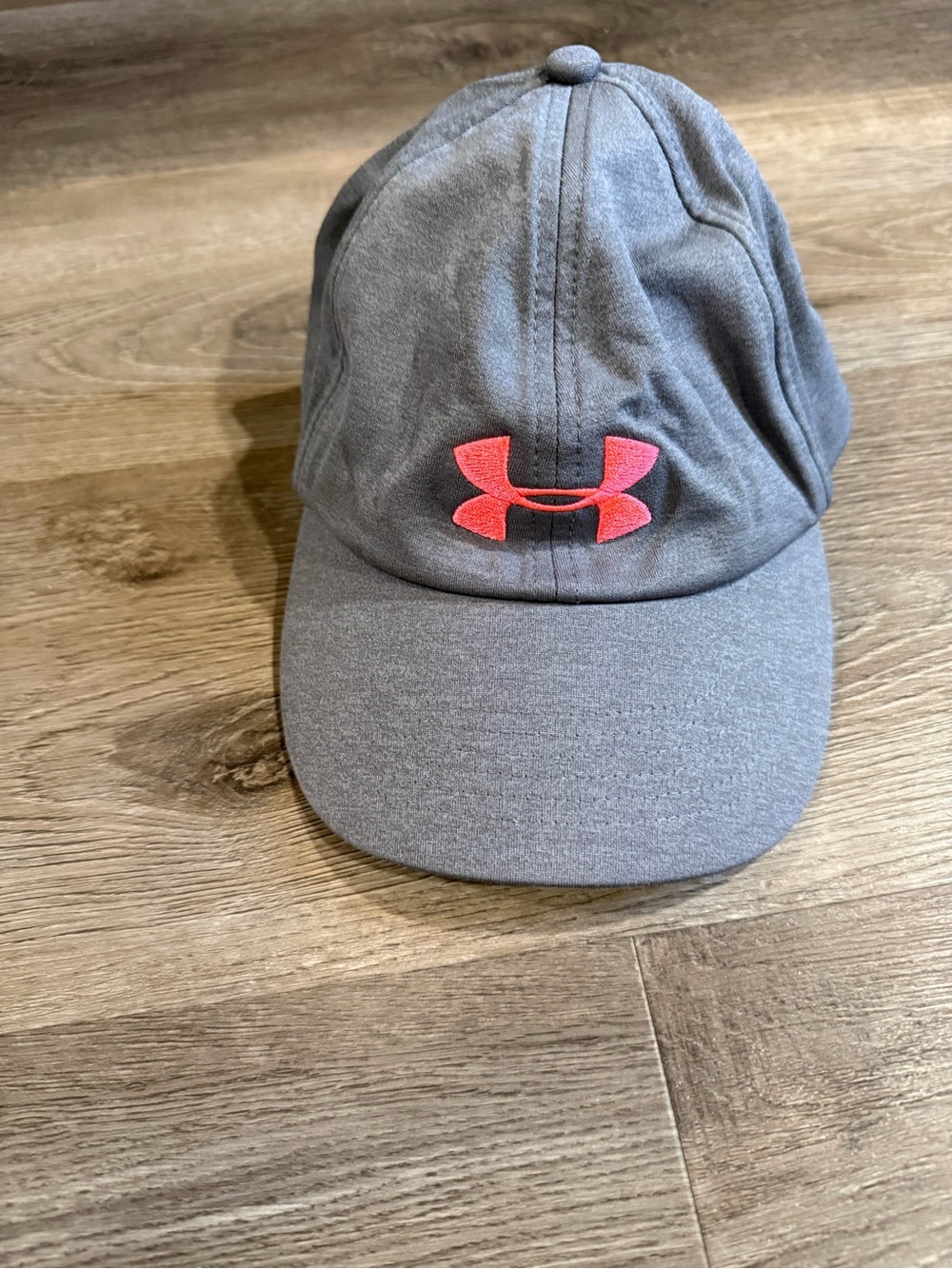 Under Armour Kids Gray Cap with Pink Logo Accent